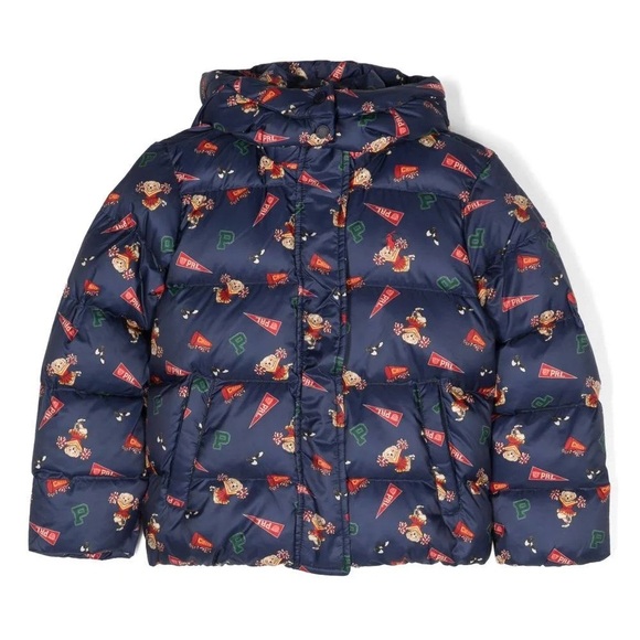 Polo Bear by Ralph Lauren Kid’s  Water-Repellent Down Jacket, Multi, Retail$215 - Picture 3 of 6
